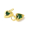 Brass Micro Pave Cubic Zirconia Pendants KK-U067-09G-3
