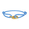 CCB Plastic Oval & Ring Link Bracelets WG5024D-01-1