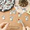30Pcs 3 Colors Antique Silver Alloy Rhinestone Pendants FIND-CJ0006-07-5