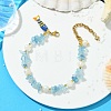 Brass Enamel Fish Charm Bracelets BJEW-JB14062-02-1