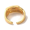 Rack Plating Brass Micro Pave Clear Cubic Zirconia Cuff Rings for Women RJEW-G325-13H-G-3