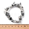 Natural Tourmalinated Quartz/Black Rutilated Quartz Stretch Bracelets X-BJEW-JB03681-01-3
