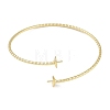 Brass Textured Open Cuff Bangle Making KK-U020-21A-G-1