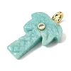 Natural Amazonite Carved Pendants X-G-C282-04D-2