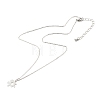 Tarnish Resistant 304 Stainless Steel Puzzle Piece Pendant Necklaces Sets NJEW-JN03516-02-5