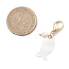 Shell Finsh & Cultured Freshwater Pearl Pendant Decorations HJEW-JM04637-3
