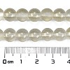 Frosted Transparent Glass Bead Strands X1-GLAA-P065-8mm-01-3
