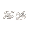 Rack Plating Brass Connector Charms KK-Q792-15P-2