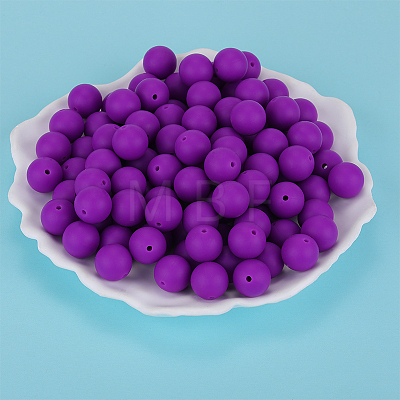 Round Silicone Focal Beads SI-JX0046A-130-1
