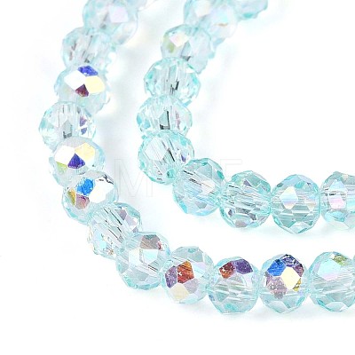 Transparent Glass Beads Strands X-EGLA-N016-3mm-01-1