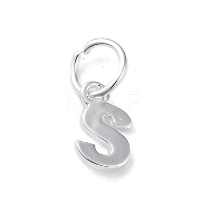925 Sterling Silver Letter Charms STER-C012-01S-S-1