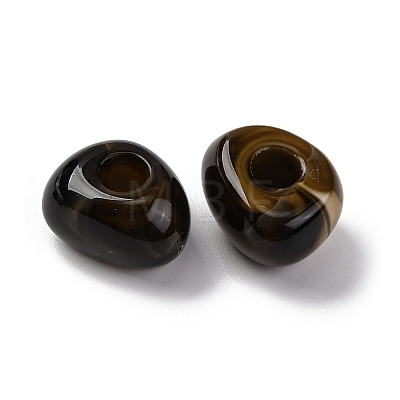 Two Tone Opaque Acrylic Beads MACR-Z002-02E-1