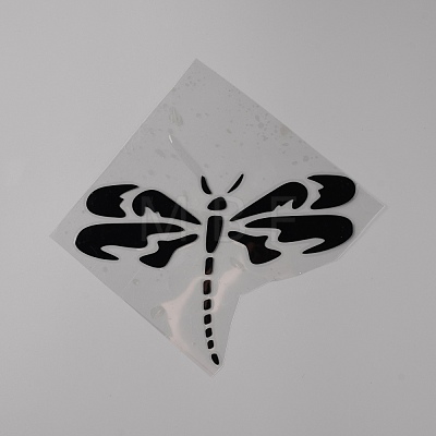 Dragonfly Reflective PET Plastic Car Decals DIY-WH0030-38A-1