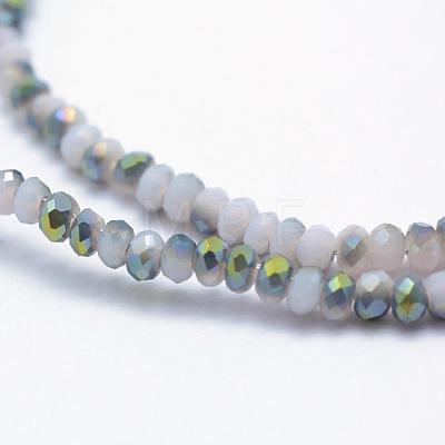 Electroplate Glass Beads Strands EGLA-J144-HP-C06-1