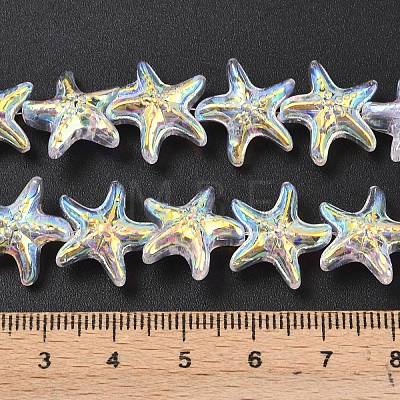 Electroplate Glass Beads Strands EGLA-P069-01A-AB08-1