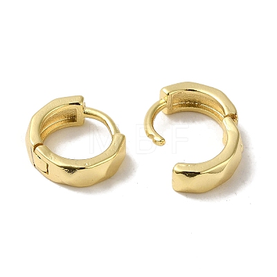 Brass Huggie Hoop Earrings for Women EJEW-C097-06F-G-1