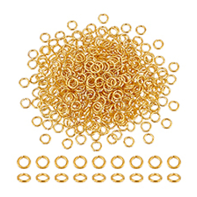 Brass Jump Rings KK-PH0006-6mm-G-1