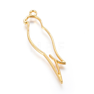 Zinc Alloy Open Back Bezel Pendants PALLOY-E564-01G-1