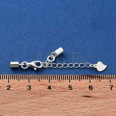 925 Sterling Silver Curb Chain Extender STER-G039-03D-S-1