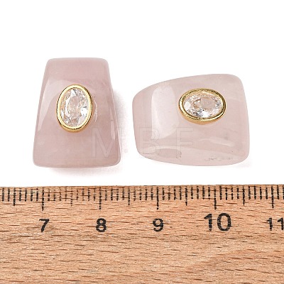 Natural Rose Quartz European Beads GG-CBA9389-02H-1