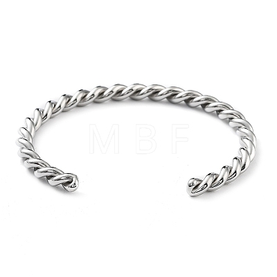 304 Stainless Steel Cuff Bangles for Women BJEW-M310-01P-1