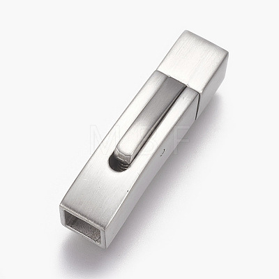 304 Stainless Steel Bayonet Clasps STAS-O114-046MP-C-1
