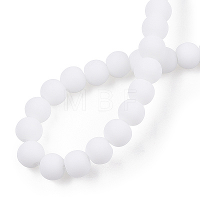 Opaque Glass Beads Strands GLAA-T032-P4mm-MD02-1