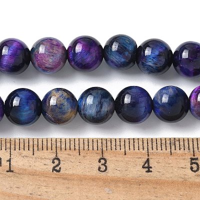 Natural Tiger Eye Beads Strands G-F561-8mm-B05-1