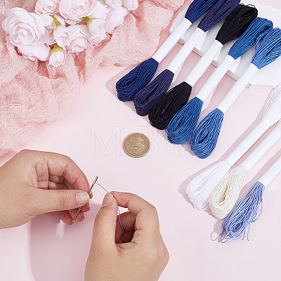 8 Skeins 8 Colors Cotton Embroidery Threads OCOR-CY0004-72-1