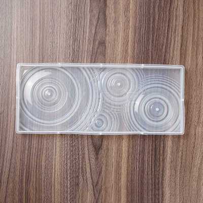 DIY Rectangle Ripple Effect Display Base Silicone Molds DIY-C055-01-1