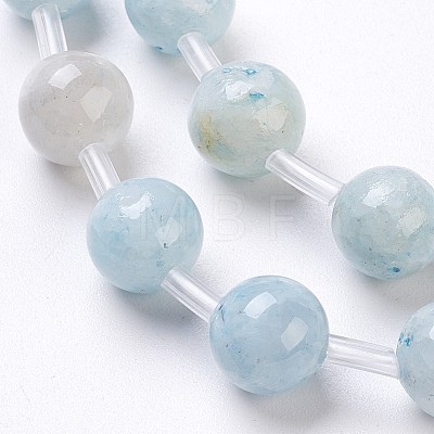 Natural Celestite/Celestine Beads Strands G-I203-A-8mm-1