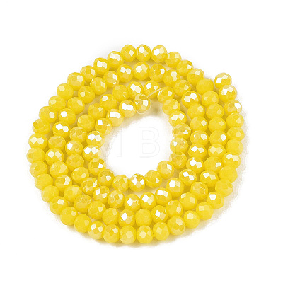 Electroplate Glass Beads Strands EGLA-A044-P2mm-B04-1