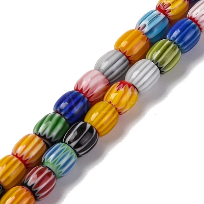 Handmade Lampwork Beads Strands X-LAMP-K041-01A-03-1