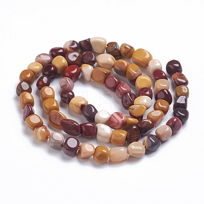 Natural Mookaite Beads Strands G-G841-A10-1