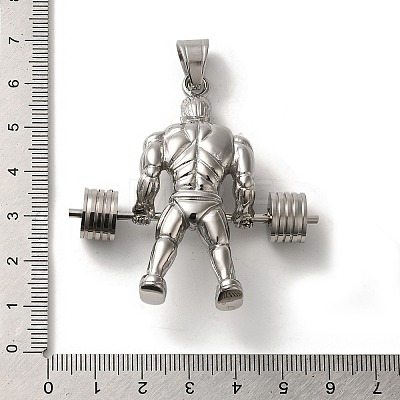 Hip Hop Fitness 316L Surgical Stainless Steel Pendants STAS-H194-01P-03-1