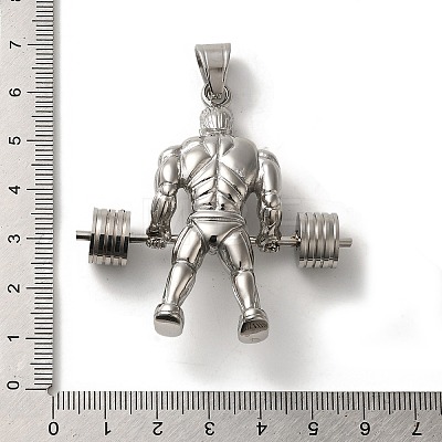 Non-Tarnish Hip Hop Fitness 316L Surgical Stainless Steel Pendants STAS-H194-01P-03-1