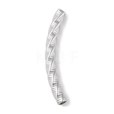 304 Stainless Steel Curved Tube Beads STAS-M071-03F-P-1