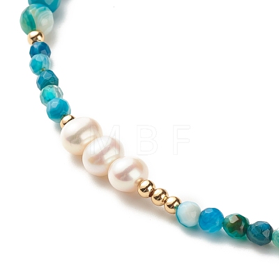 Natural Pearl Beaded Necklace NJEW-JN03765-01-1