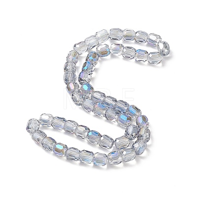 Electroplate Opaque Glass Beads GLAA-F108-10A-16-1