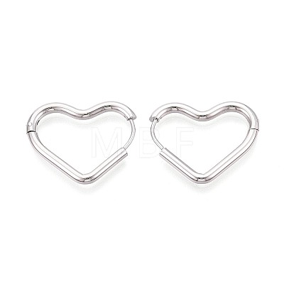 304 Stainless Steel Hoop Earrings STAS-T074-53P-1