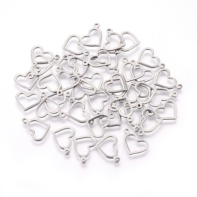 304 Stainless Steel Open Charms X-STAS-F187-03P-1
