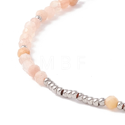 Round Glass Beaded Bracelet for Women STAS-P302-10P-1