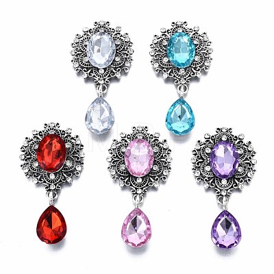 Alloy Flat Back Cabochons RB-S063-D-1