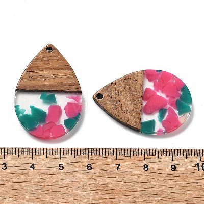 Resin and Walnut Pendants LS-FIND-R051-15D-1