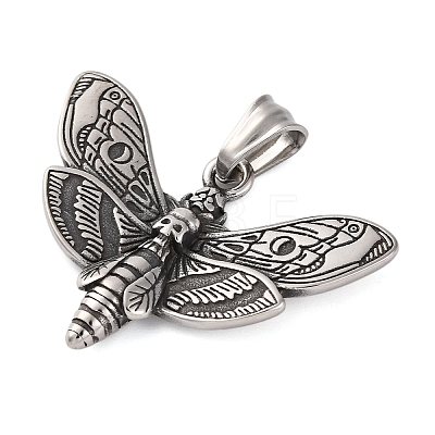 304 Stainless Steel Pendants STAS-P372-01AS-1