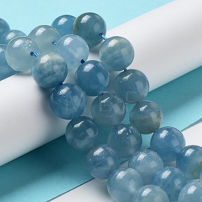 Natural Blue Calcite Beads Strands G-F756-A02-03-1