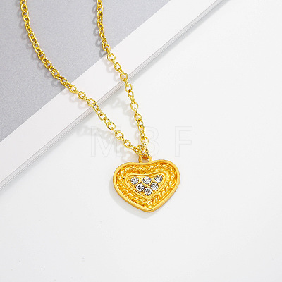 Alloy Crystal Rhinestone Pendant Necklaces FS-WG93701-09-1