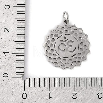 304 Stainless Steel Pendants STAS-R135-17P-1