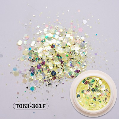 Holographic Nail Glitter Powder Flakes MRMJ-T063-361F-1