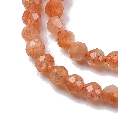 Natural Gold Sunstone Beads Strands G-G188-B02-01-1